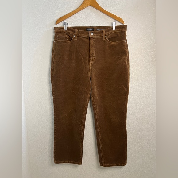 Banana Republic Brown High Rise Straight Corduroy Pants Womens 34 (38 x 27") - Picture 1 of 9